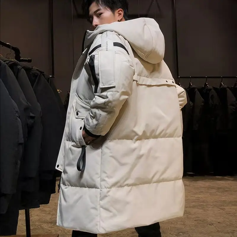 2022 New Winter Men's Down Jacket Stylish Teens Down Coat Thick Warm Man Clothing Men's Apparel Warm Pockets Parkas