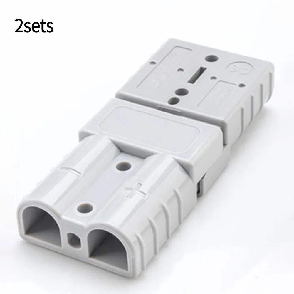 

For Anderson Plug Wire & Cable Connectors 2 Stitches 2Pcs 600V Dust Cover Handle Straight Plug Terminal Durable