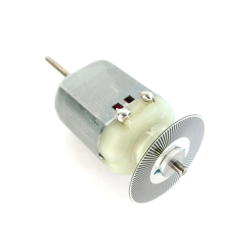 Новый кодировщик скорости DIY 130 DC 3V -6V 2300 об/мин двигатель с двойным валом угольной