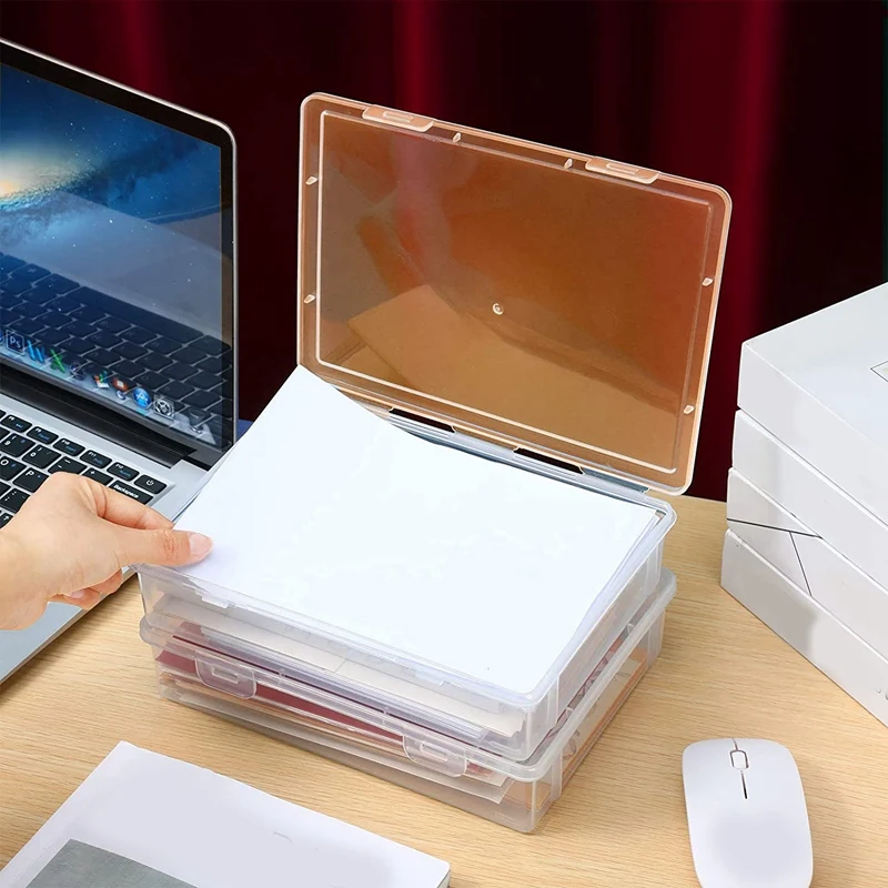 6 шт. пластиковая коробка для хранения с крышкой универсальный органайзер