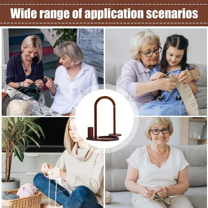 Держатель пряжи для вязания крючком Магнитный держатель катушки Вертикальный
