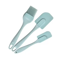 3pcs silicone cream scraper diy bread cake butter spatula mixer oil brush kitchen baking tool