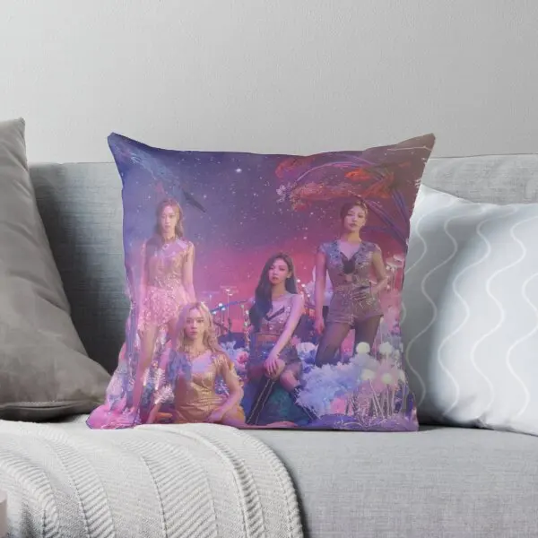 

Aespa Group Photo Printing Throw Pillow Cover Hotel Decor Decorative Case Throw Square Office Wedding Pillows not include