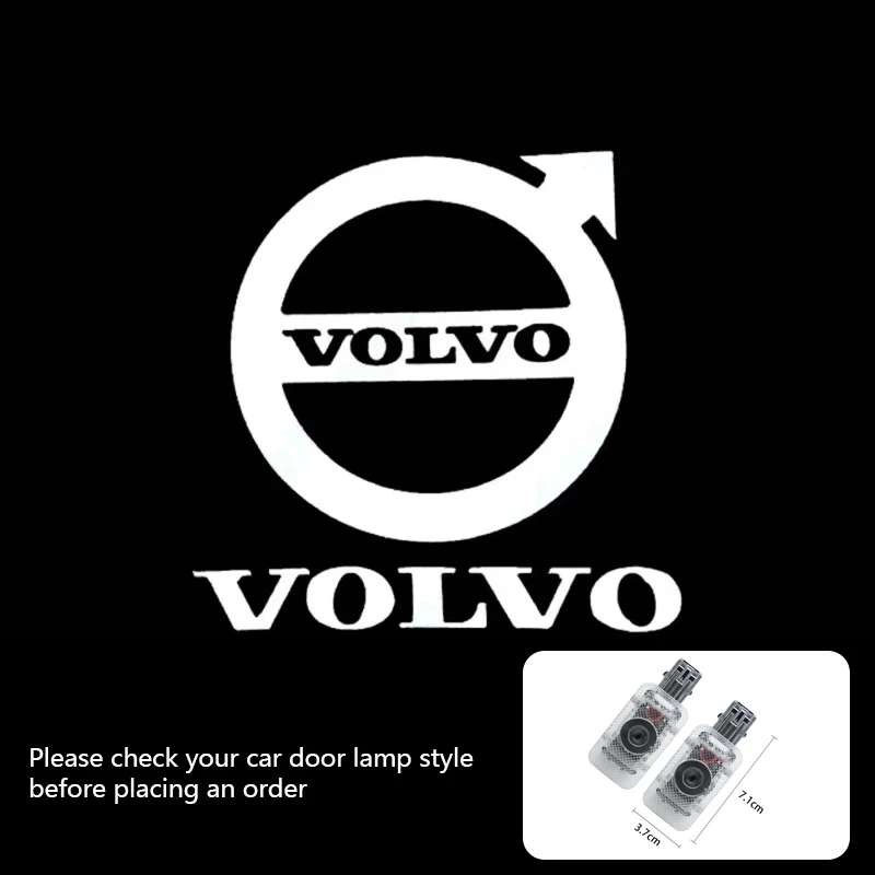 

2 шт. светодиодный проектор с логотипом приветствия двери автомобиля для Volvo LOGO XC60 XC90 V40 V60 S60 V50 V90 S80 C40 XC40 V70 XC70 2025 2026