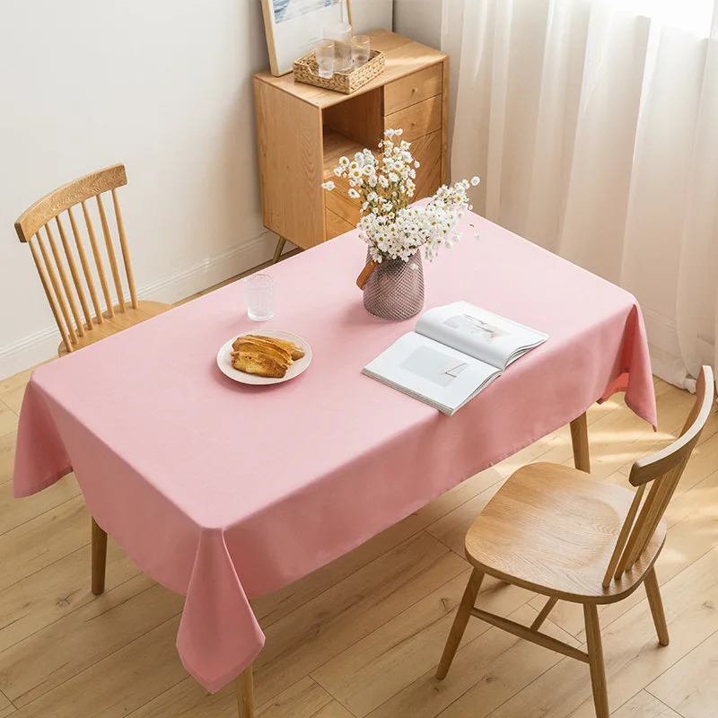 

The tablecloth ins simple pure color table cloth_DAN141