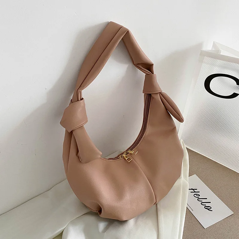 Designer Luxury Women Shoulder Bag New PU Leather Underarm Bags Casual Travel Shopping Pouch Phone Pouch Zipper Female Handbag