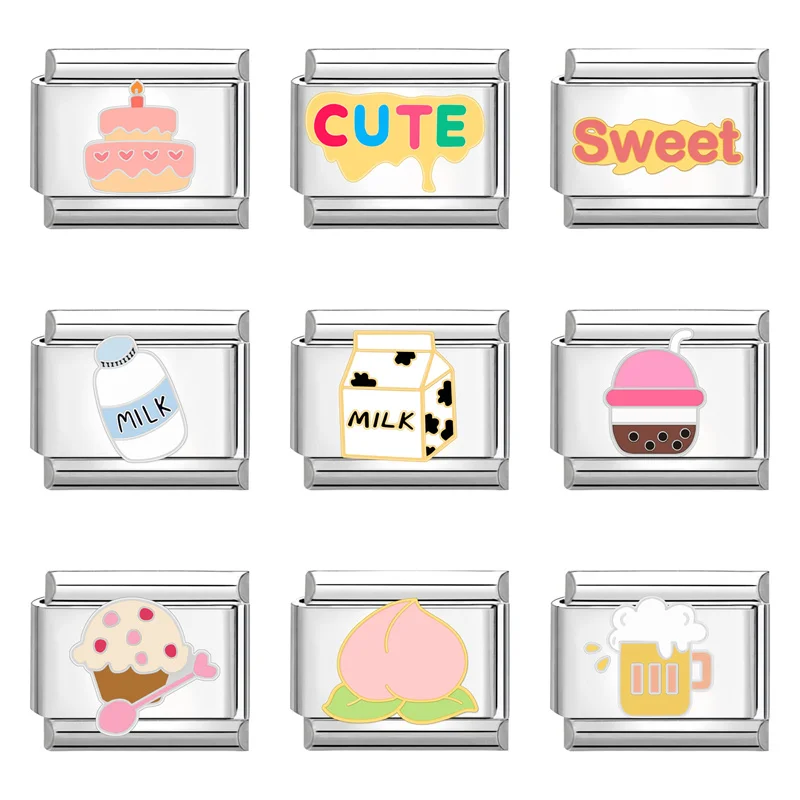 Романтический свадебный браслет в виде Розы итальянские звенья подвеска для