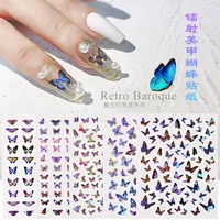 stickers nail art charms accesorios designer supplies pegatinas decorations autocollant ongle naklejki paznokcie 3d butterfly