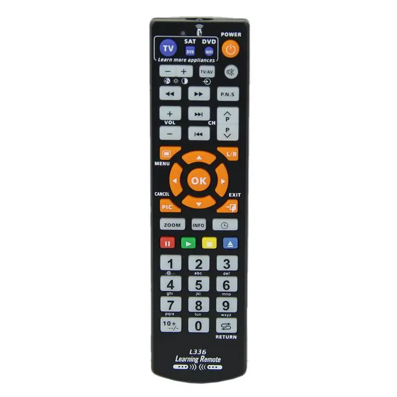 

Universal Smart L336 IR Remote Control With Learning Function Copy For TV/VCR/SAT/CBL/STR-T/DVD/VCD/CD/HI-FI Drop Shipping