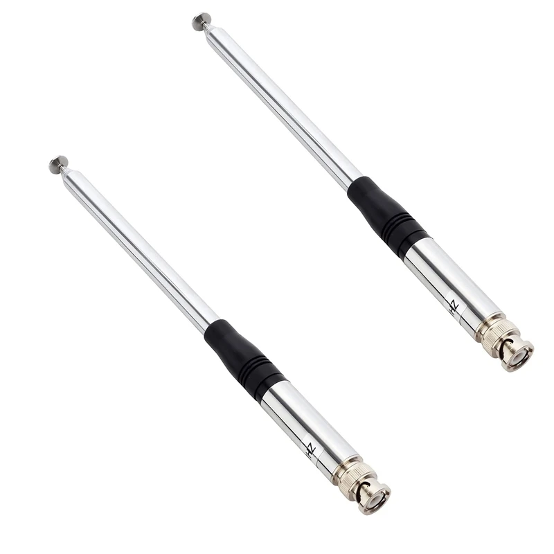 

2X 27Mhz Antenna 9-Inch To 51-Inch Telescopic/Rod HT Antennas For CB Handheld/Portable Radio With BNC Connector