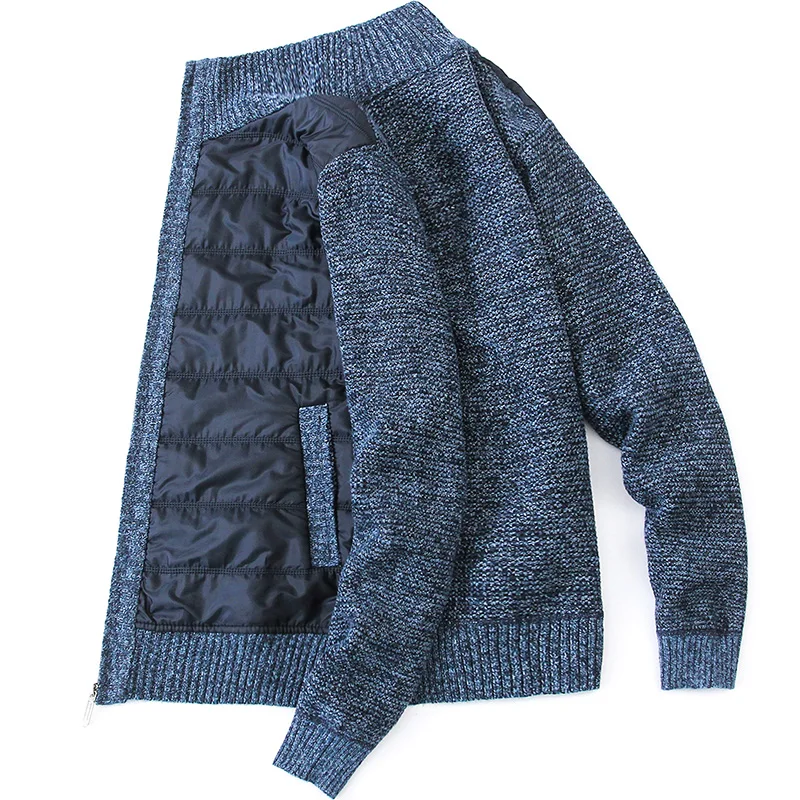 Men's Autumn Winter Sweater Oversize 2021 New Harajuku Korean Fashion Warm Vintage Hipster Casual Sweaters Cardigan Coat Zipper