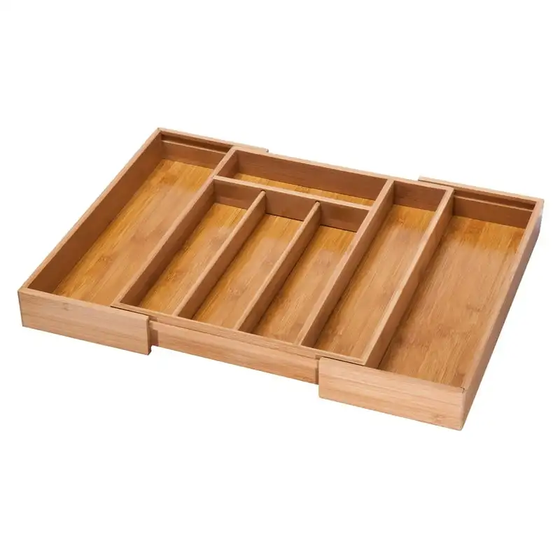 

Can Do Bamboo Cutlery Tray Expandable