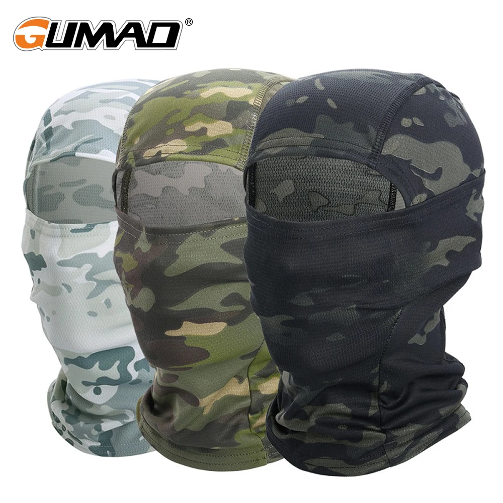 

Multicam Camouflage Balaclava Full Face Scarf Mask Hiking Cycling Hunting Army Bike Military Head Cover Tactical Airsoft Cap Men