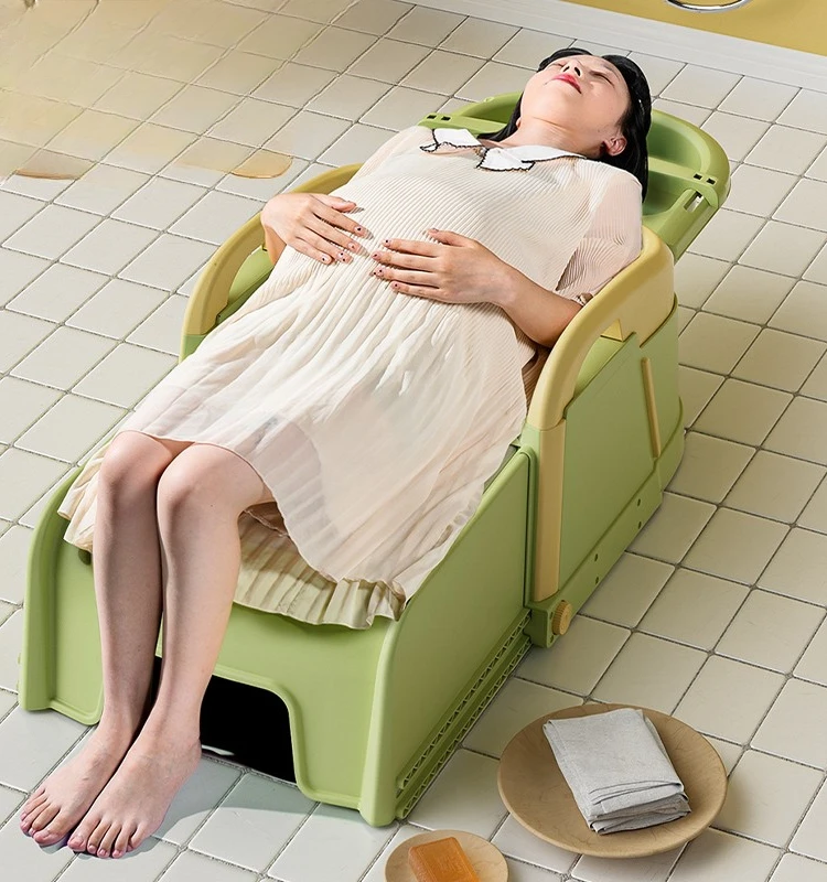 Кресло для мытья волос домашнее кресло взрослых и детей складной шампунь кровать