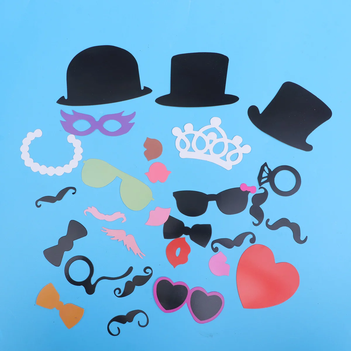 

44pcs Props Creative Novel Moustache Photo Props for Kids