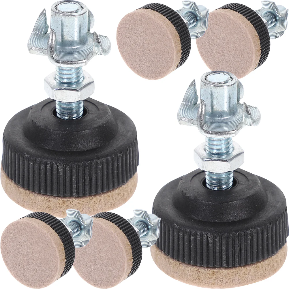 

6 Pcs Adjustable Feet Cabinet Home Furniture Levelers Balance Legs Leveling Felt