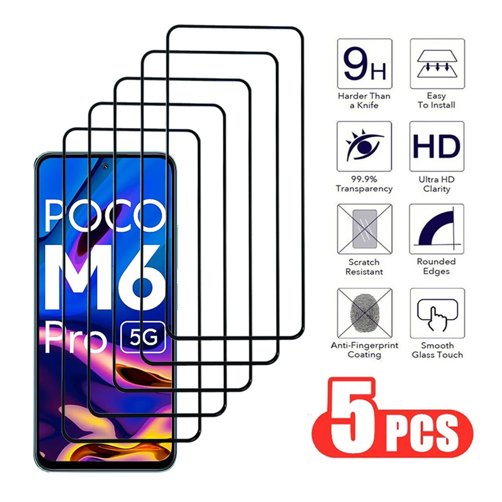 5 шт. для Xiaomi Mi Poco X3 X4 X5 Pro M3 M4 M5 M6 4G 5G закаленное стекло GT NTC M5S защитная пленка экрана