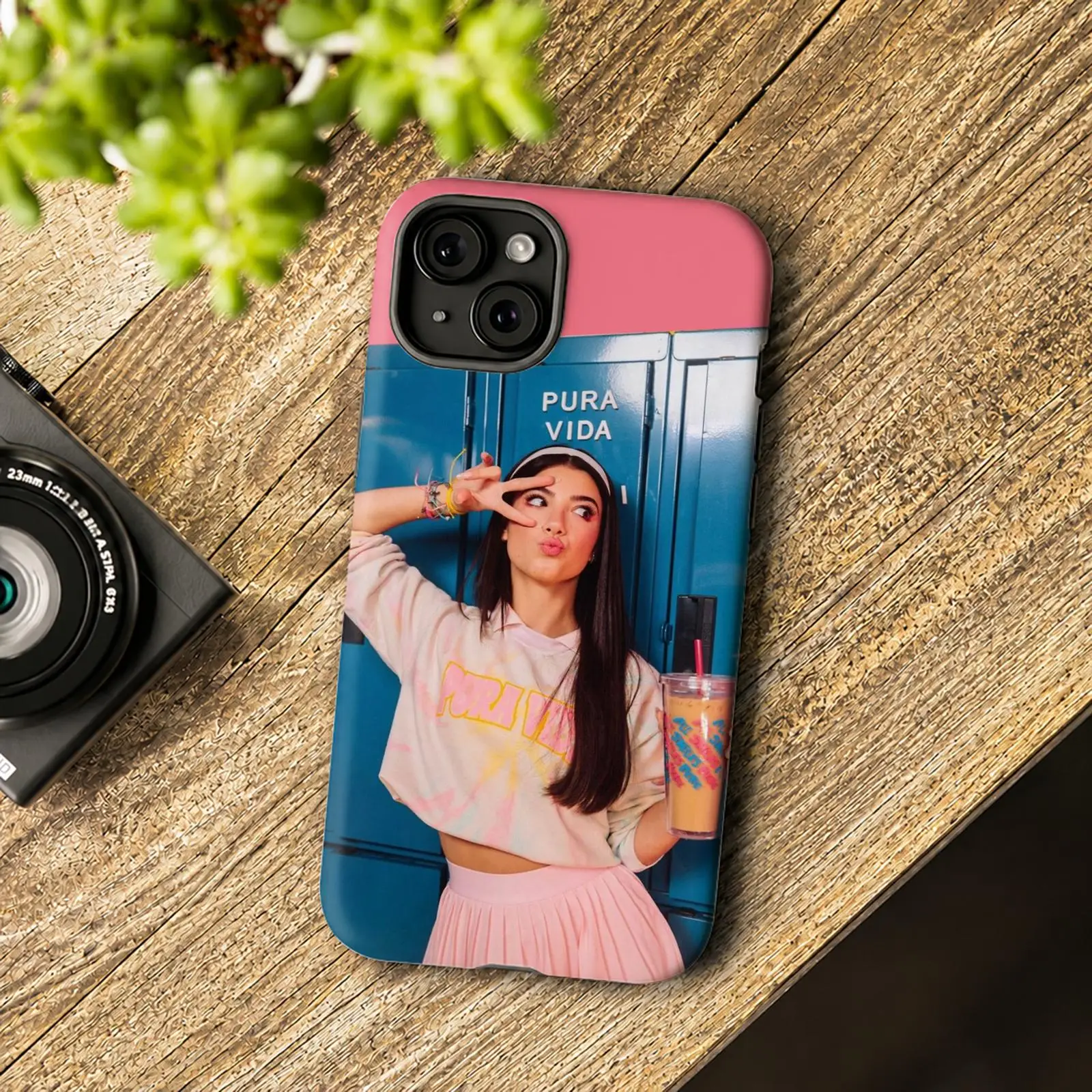 Фото Чехол C-CHARLI DAMELIO для iPhone 17 16 15 14 13 12 11 Pro Max Air, двухслойный, противоударный, защитный, 2-в-1 №2