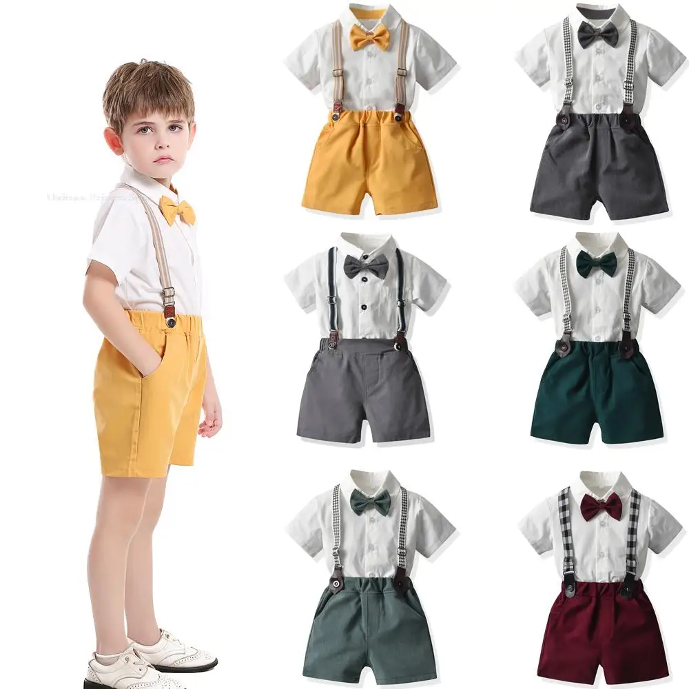Одежда для маленьких мальчиков наряд маленького джентльмена новорожденных
