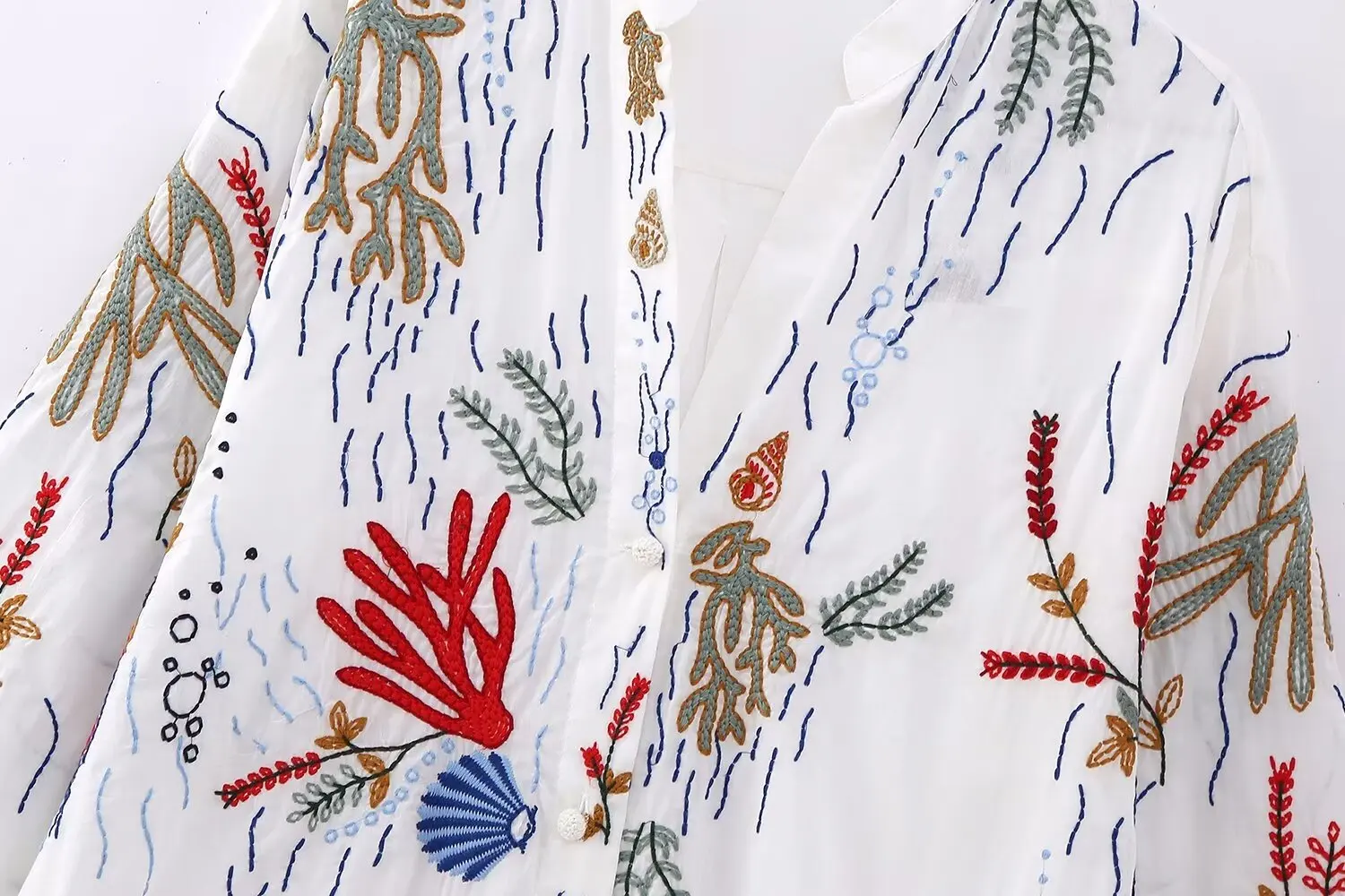 Женская блузка TELLHONEY из полиэстера в пляжном стиле