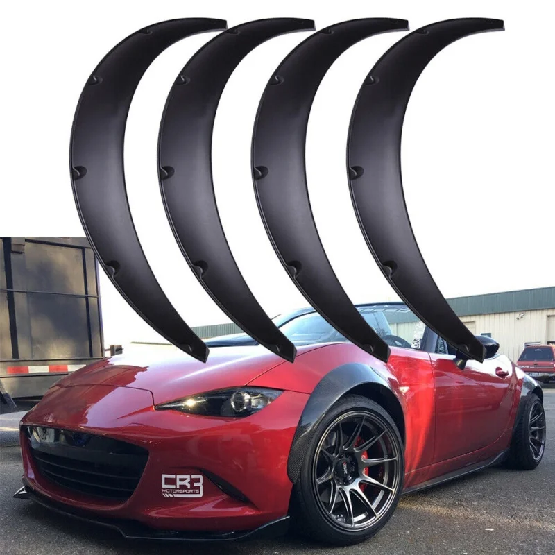 

4.5" Car Fender Flares Flexible Wide Body Kit Wheel Arches For MX-5/ MX-5 Miata