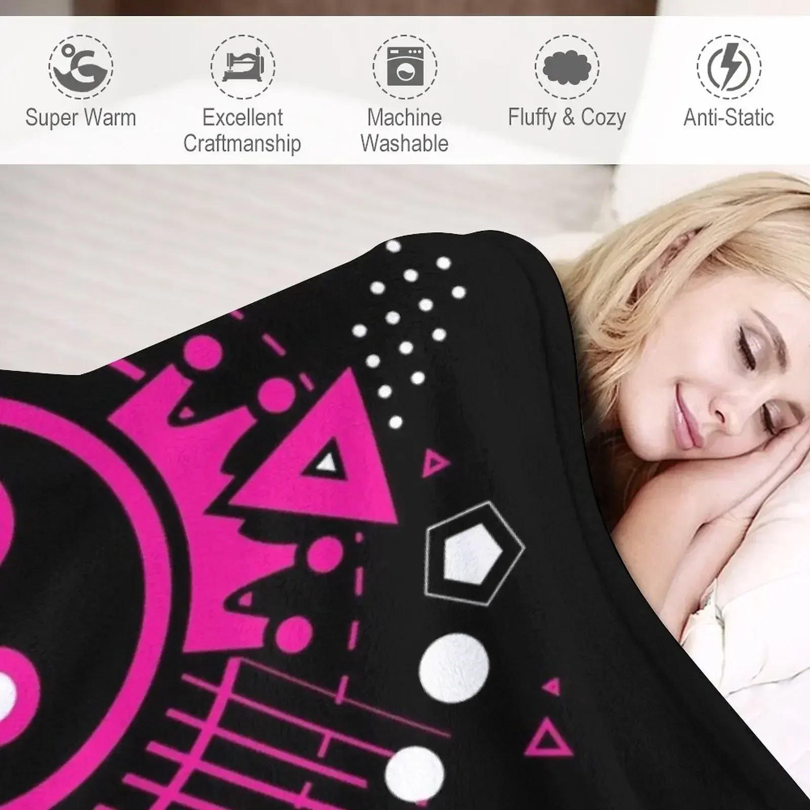 Just Shapes And Beats - Одеяло JSAB Многоцелевое меховое одеяло в клетку на диване Одеяла