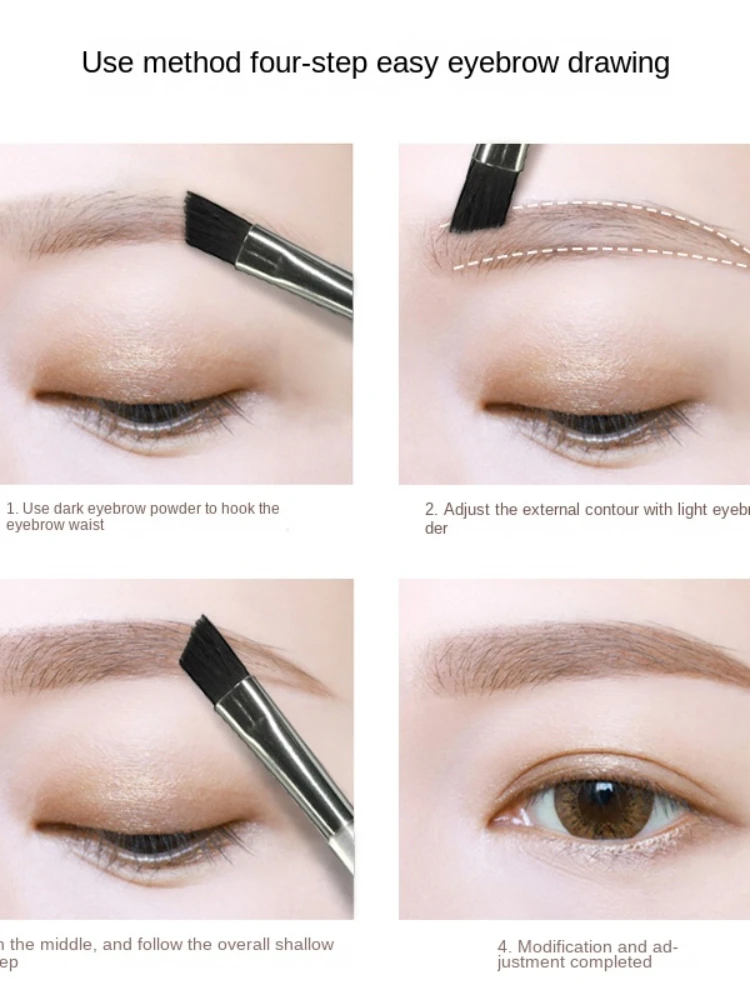 Двухцветная пудра для бровей HXL натуральное украшение гладкий трехмерный нежный