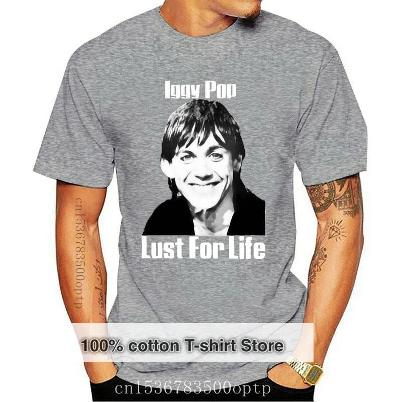 

New Iggy Pop Lust For Life Album T-shirt S-5XL Tee