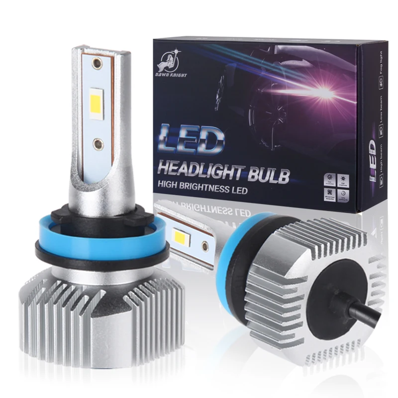 

S5 Mini PTF LED Bulb H8 H11 9006 4300K Fanless LED Bulb 50W H4 H7 HB3 9005 H1 3000K LED Headlight Lamp For Car 12V