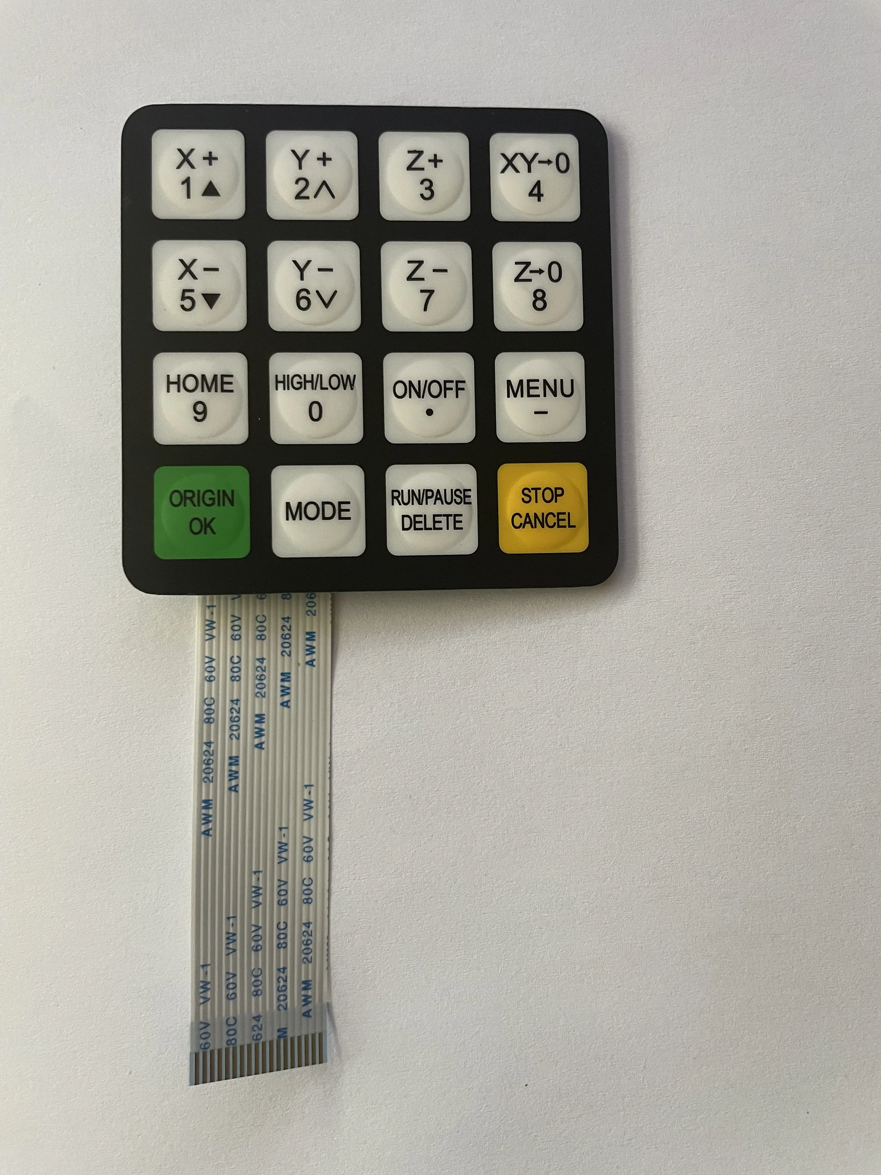 

Original RichAuto A11 A12 A15 A18 DSP CNC controller parts key film button case and display, English Version