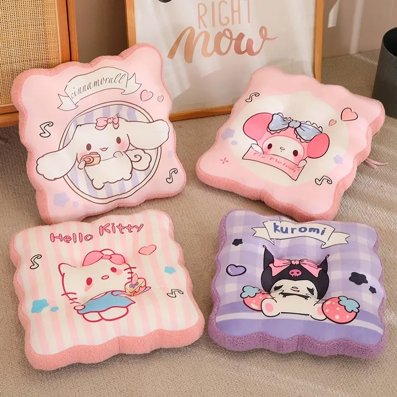 

Kawaii Sanrio Hello Kitty Soft Pillow Sofa Cushion Kuromi Backrest My Melody Anime Cartoon Plush Toy Children Girls Gift