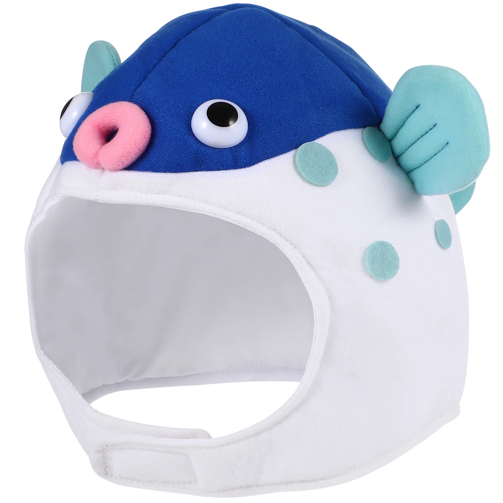

Creative Plush Hat Funny Cartoon Puffer Fish Plush Hat Headwear Photo Prop Festival Gift