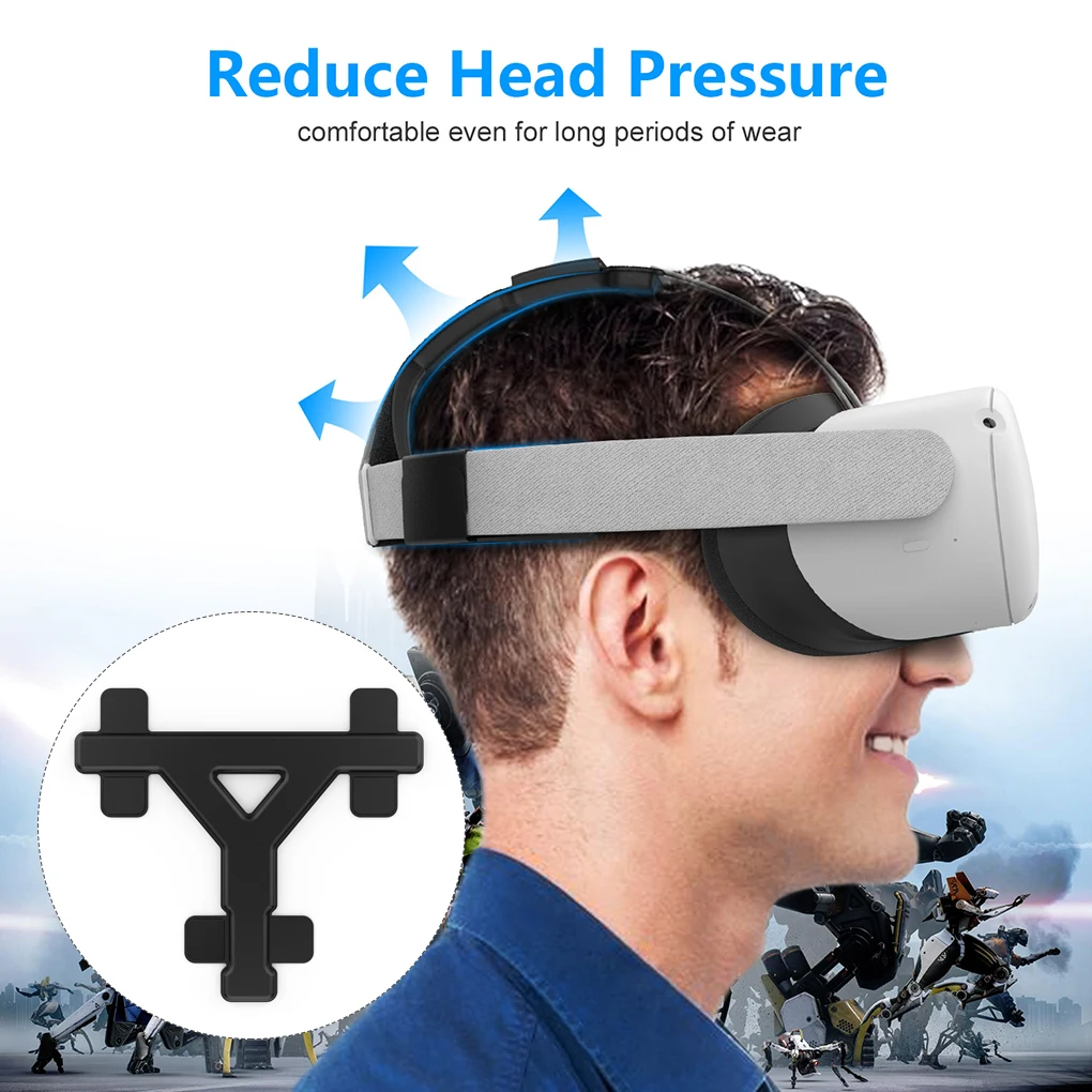 

VR Game Headset Head Strap Pad Virtual Reality Helmet Leather Padding Supporting Fixing Cushion Gaming Supplies
