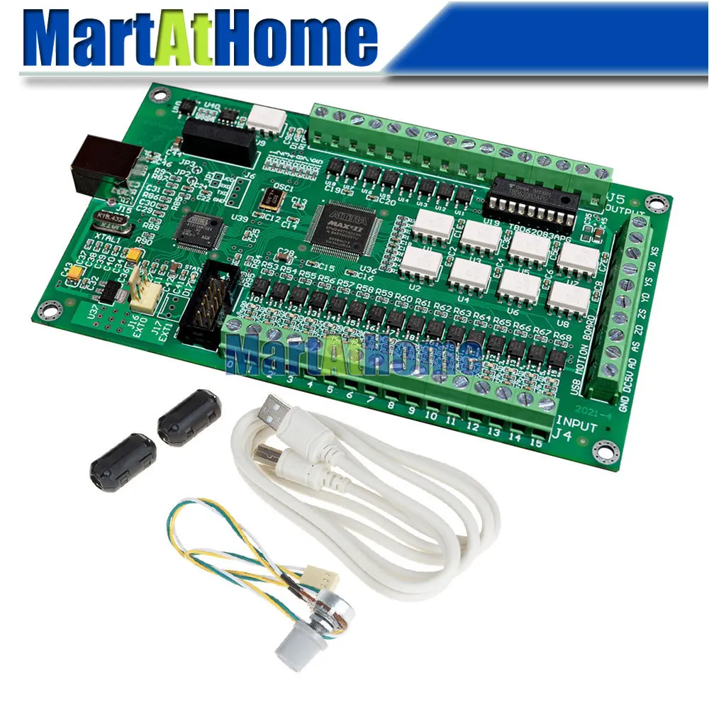Обновленная 3/4 ось CNC Mach3 USB Breakout плата управления движением карта AKZ250-USB2(B) 200 кГц