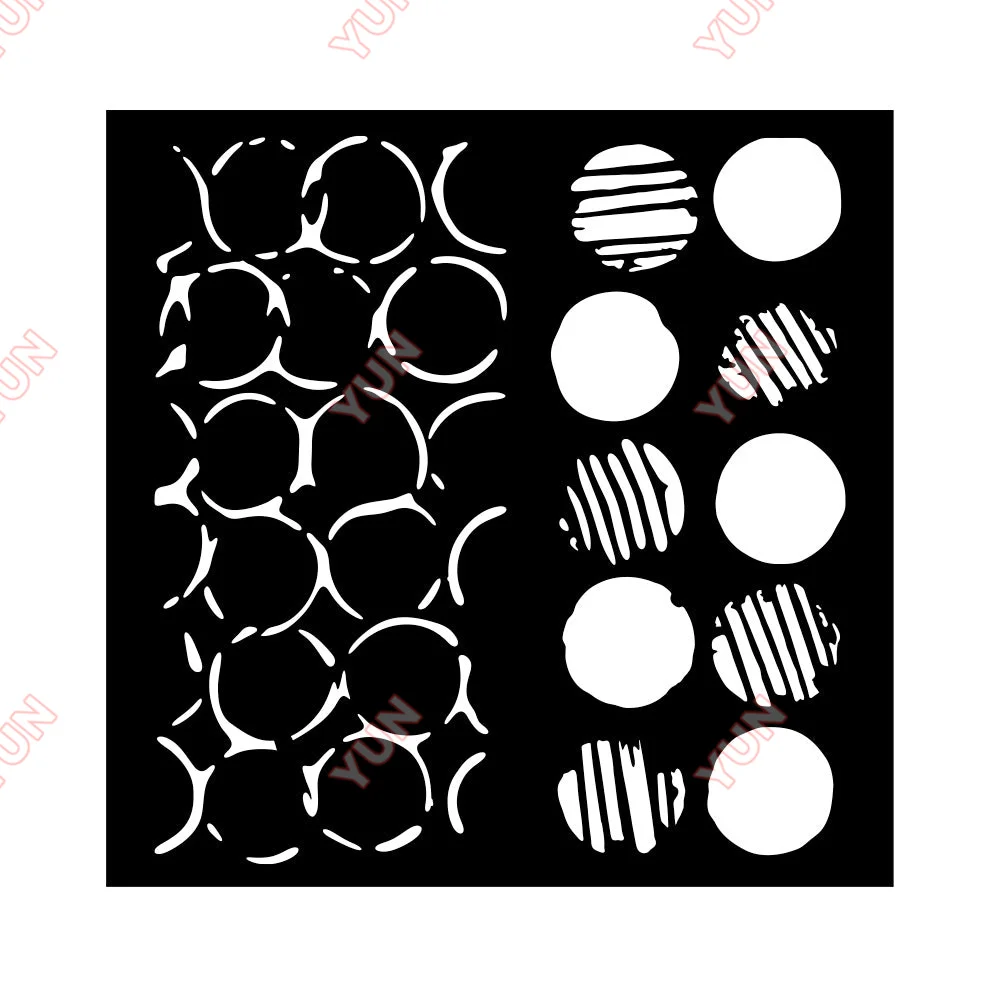 Летние Многослойные трафареты в горошек с Двойной Текстурой сделай сам