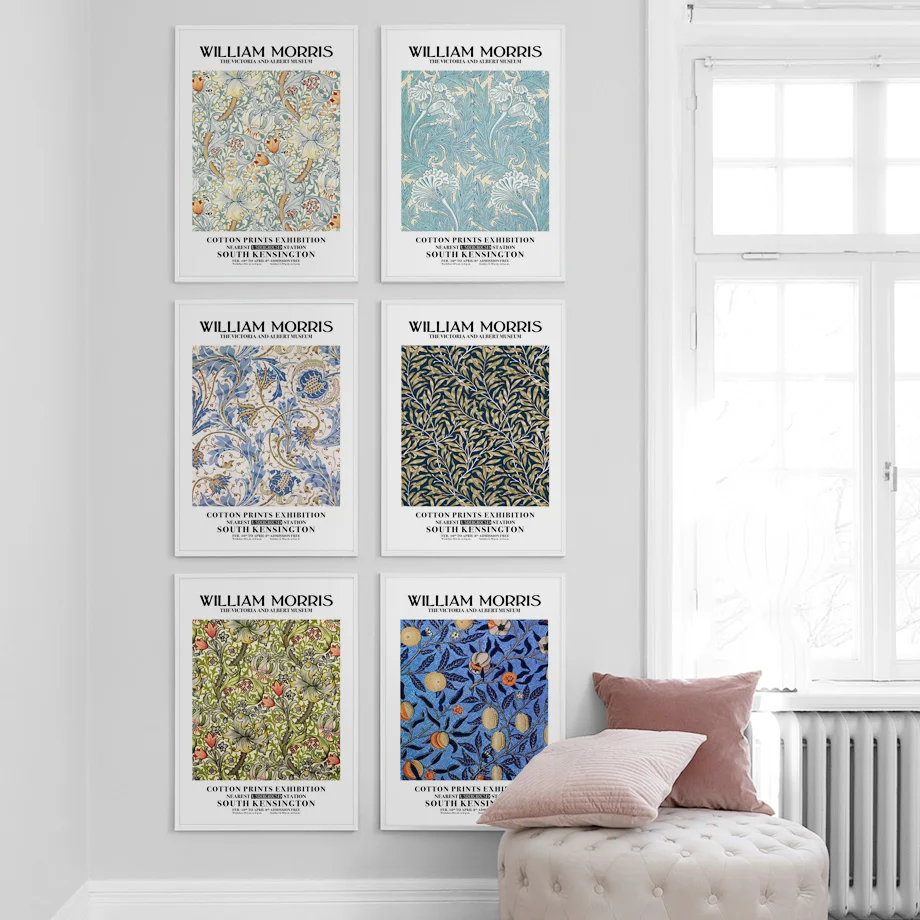 

William Morris Poster Retro Flowers and Fruit Canvas Painting Nordic Prints Modern Home Decoration Living Room Wall Art Pictures