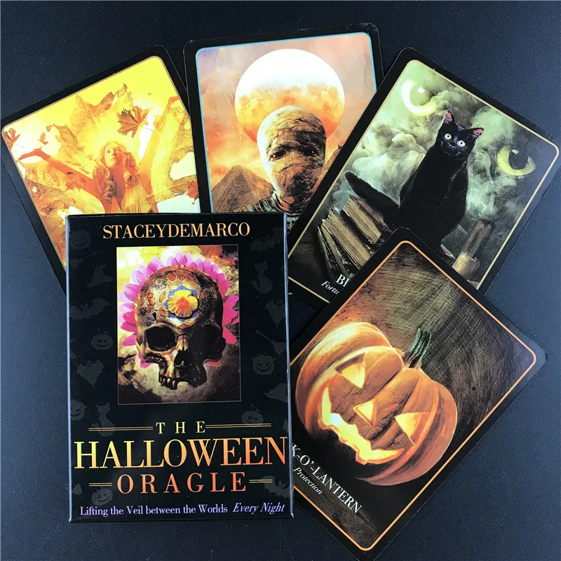 

2021 Tarot Cards The Halloween Oracle English Card Deck Board Game Family Party Playing Card Game Entertainment Newest