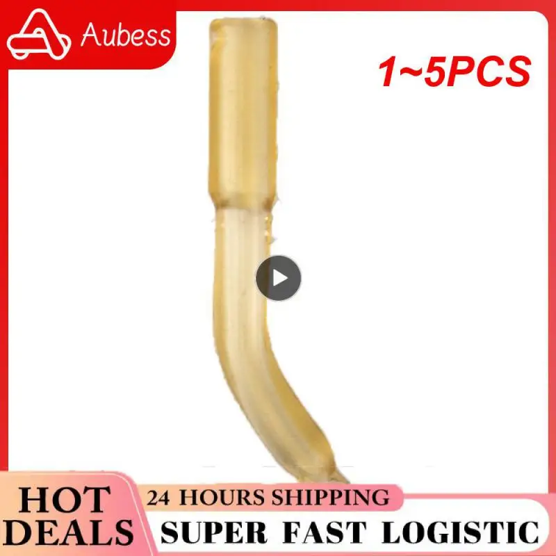 

1~5PCS Terminal Carp Fishing Anti Sleeves Positioner Rubber Hair Rig Line Aligner Sleeves Fishing Accessories