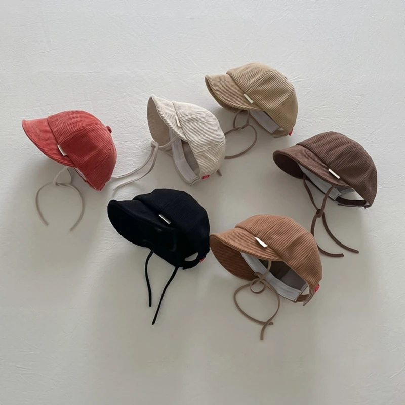 

Solid Color Sun Visors Cap Soft Brim Baby Baseball Hat Children Casquette for Infant Toddlers Japanese Style Sun Cap