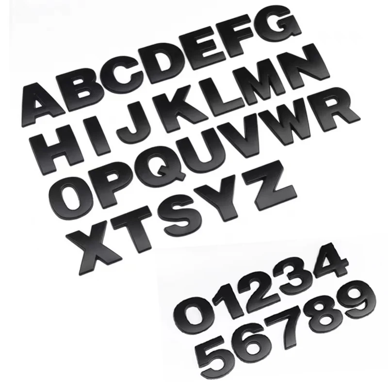 

3D металлический DIY Стайлинг буквы слово алфавит эмблема наклейки цифры маркировка автомобильная наклейка задний багажник логотип цифровой значок аксессуары