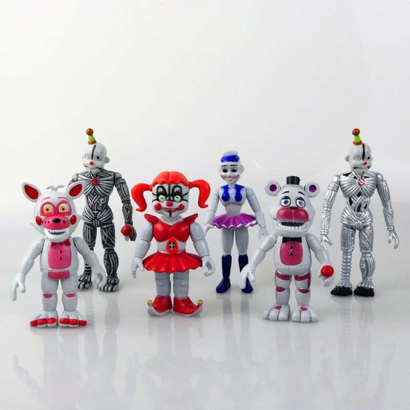 

Милые аниме «пять ночей у Фредди», игрушки, экшн-фигурки, подвижная Съемная ручная работа, офис для детей, подарки на день рождения