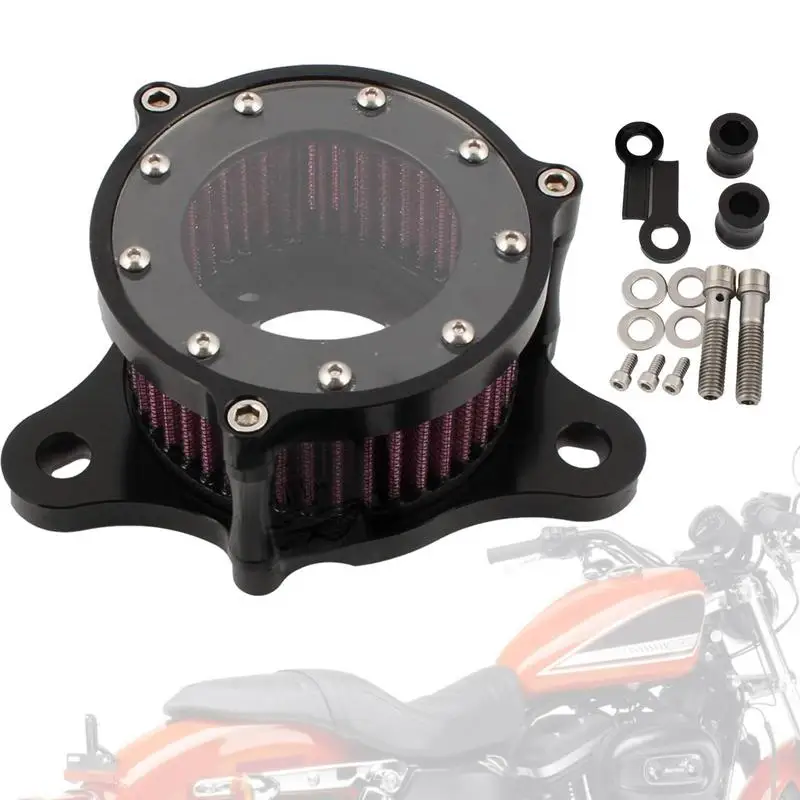 

Двигатель карбюратора воздушный фильтр очиститель впускная труба модифицированный скутер для HarleyXL883/1200 X48 моторный воздушный очиститель З...