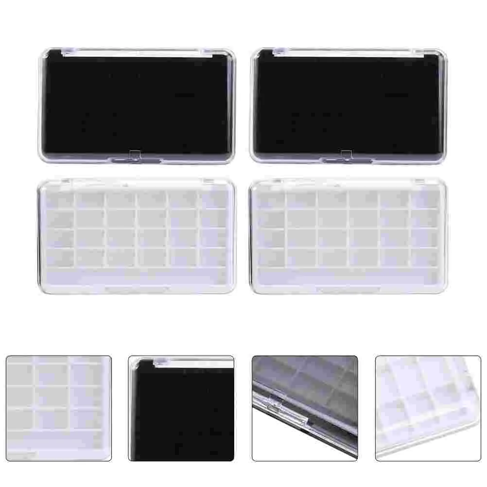 

4Pcs Empty Cosmetic Cases Eyeshadow Pallets Eyeshadow Cases Empty Eyeshadow Pallets for Trip Storage