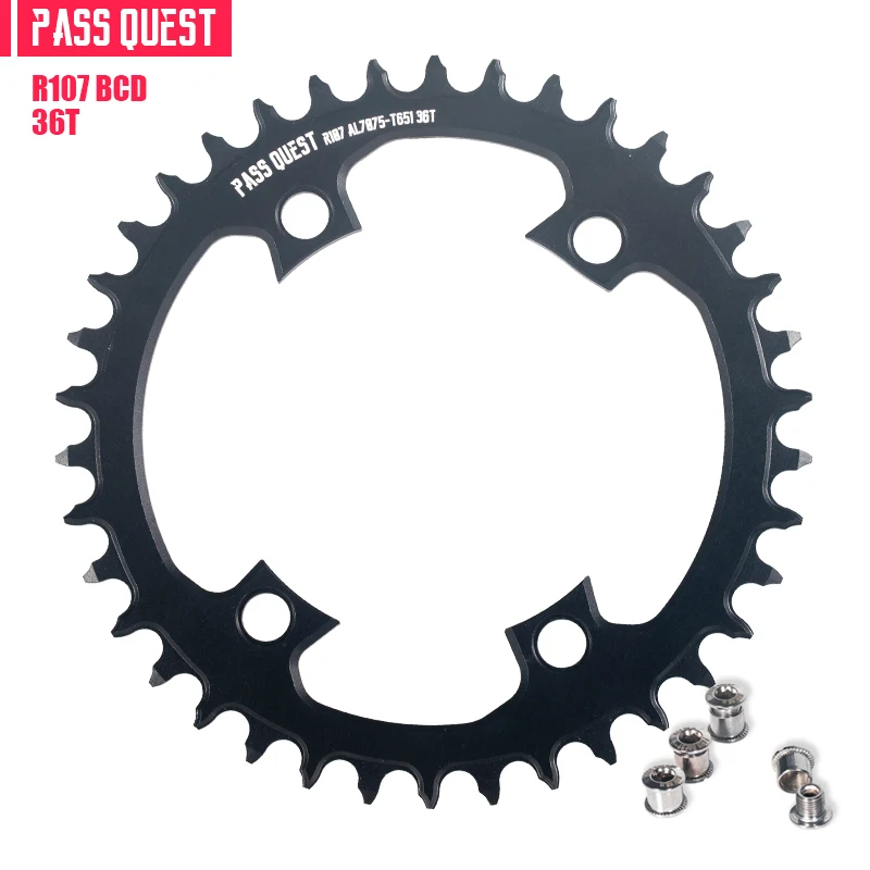 

PASS QUEST Chainring Gear Is Suitable for SRAM AXS RIVAL107BCD Chain Positive Negative Tooth Eagle Electric Variable Road BIKE