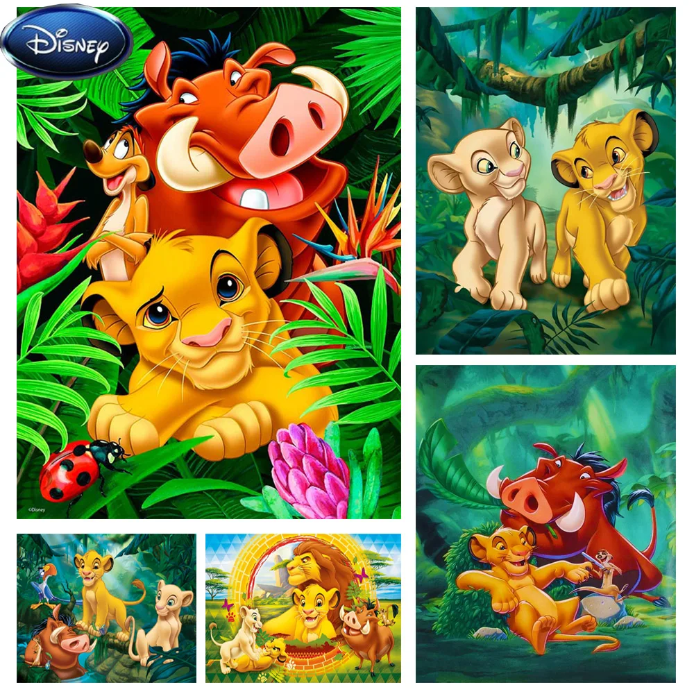 Алмазная вышивка «сделай сам» из мультфильма «Король Лев»