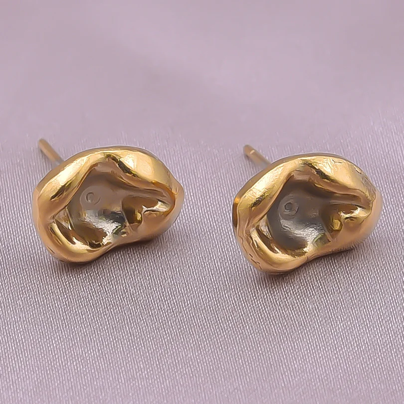 Женские и мужские серьги-гвоздики из нержавеющей стали 1 пара