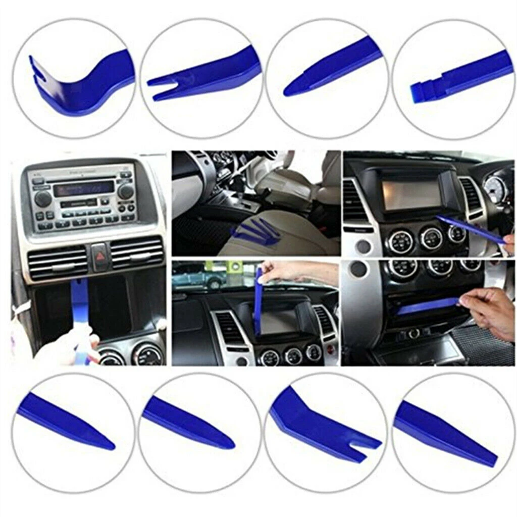 

4pc Car Body Auto Door Trim Panel Dashboard Removal Pry Pullers Garage Tool Set Car Audio Disassembly Tools
