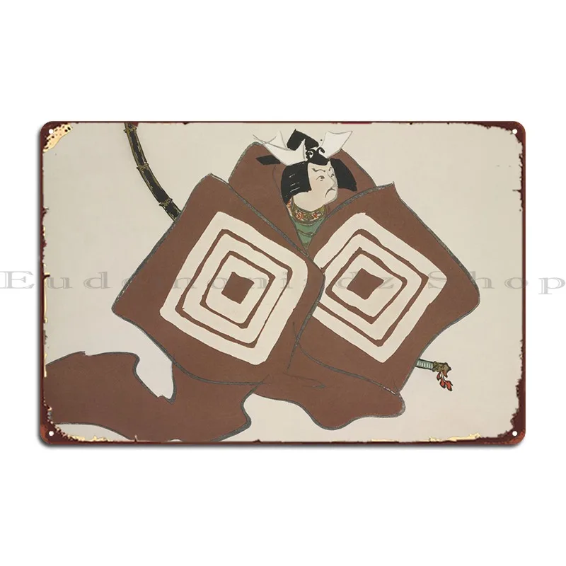 Самурай из момомойогосша, металлический знак, настенная роспись, декор для стен клуба, фотография, жестяной знак, постер