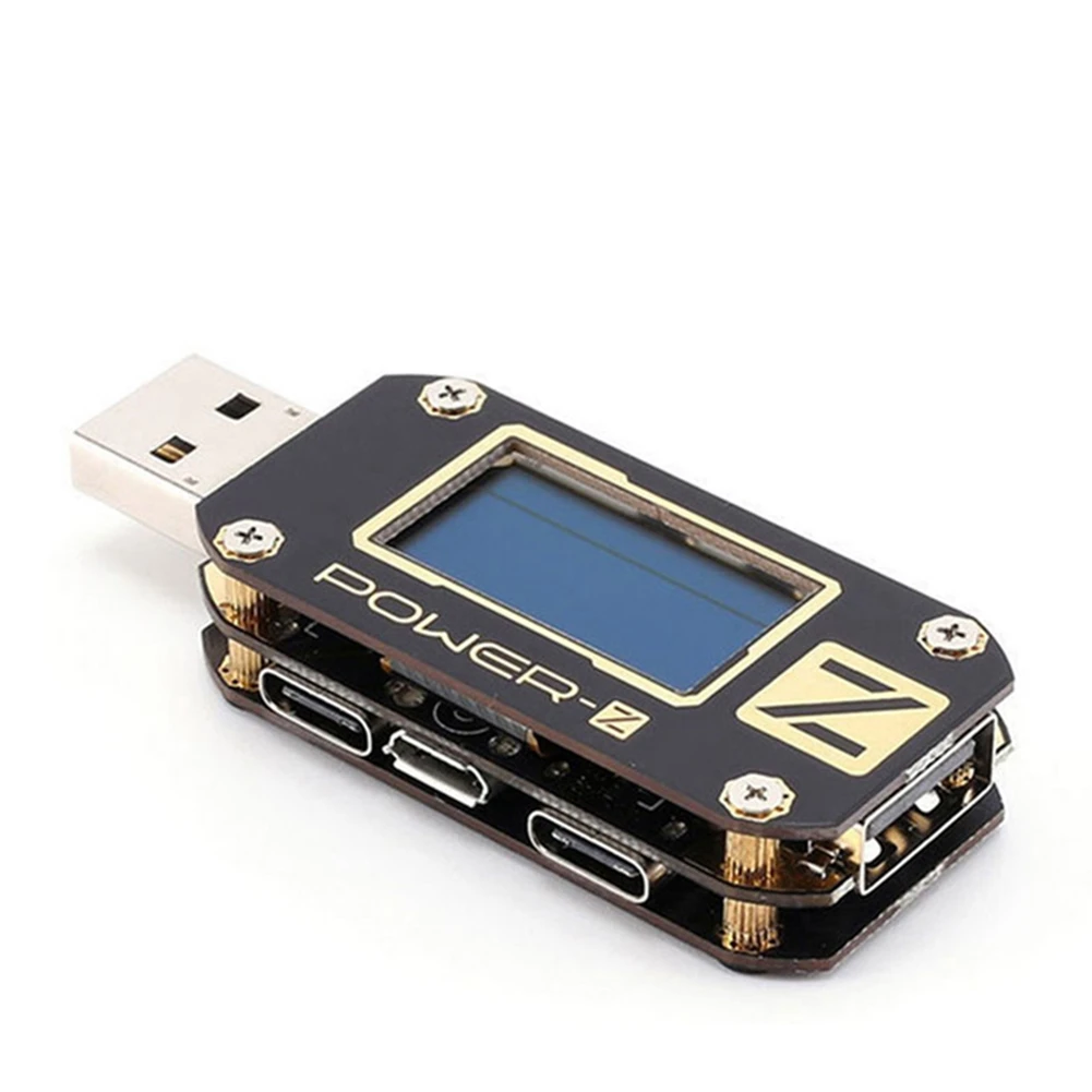 Портативный цифровой вольтметр KM001 POWER-Z PD тестер USB QC3.0 2 0 измеритель напряжения и