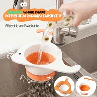 kitchen multifunctional creative sink strainer leftover drain basket soup garbage filter fruit vegetable hanging drainer rack